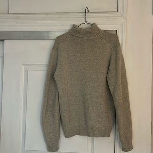 Grey roll neck sweater